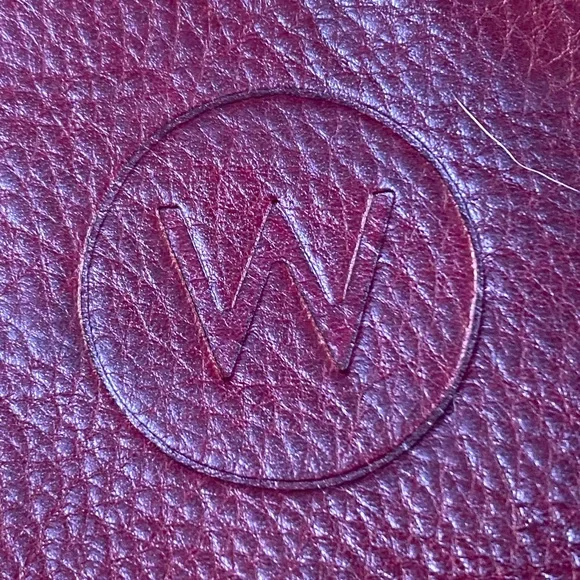 W Red Leather Women's Wallet - Picture 2 of 10